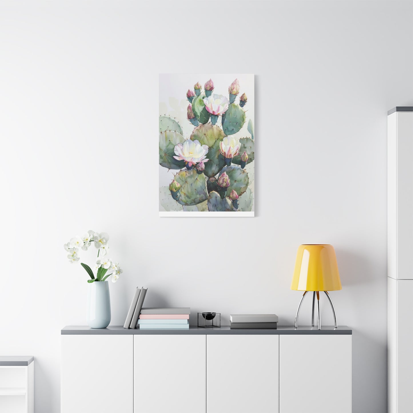 Cactus in Bloom Canvas Print