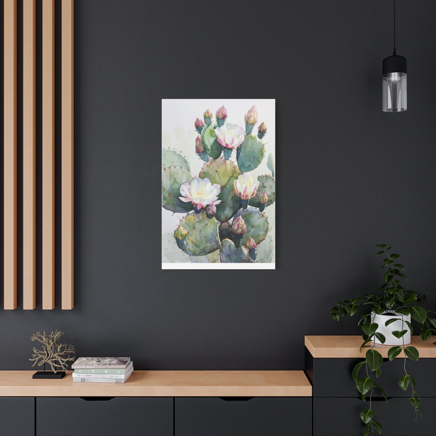 Cactus in Bloom Canvas Print