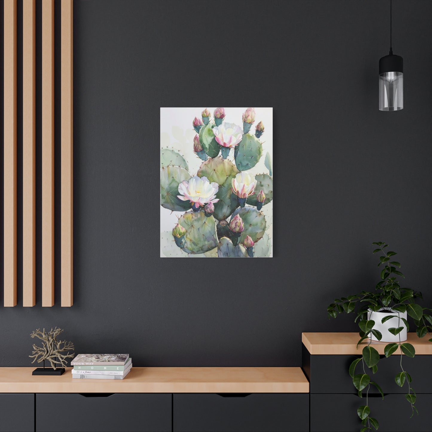 Cactus in Bloom Canvas Print
