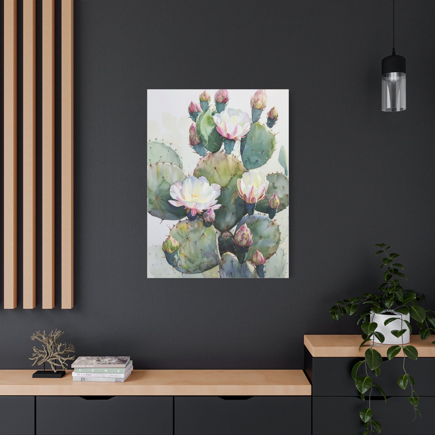 Cactus in Bloom Canvas Print
