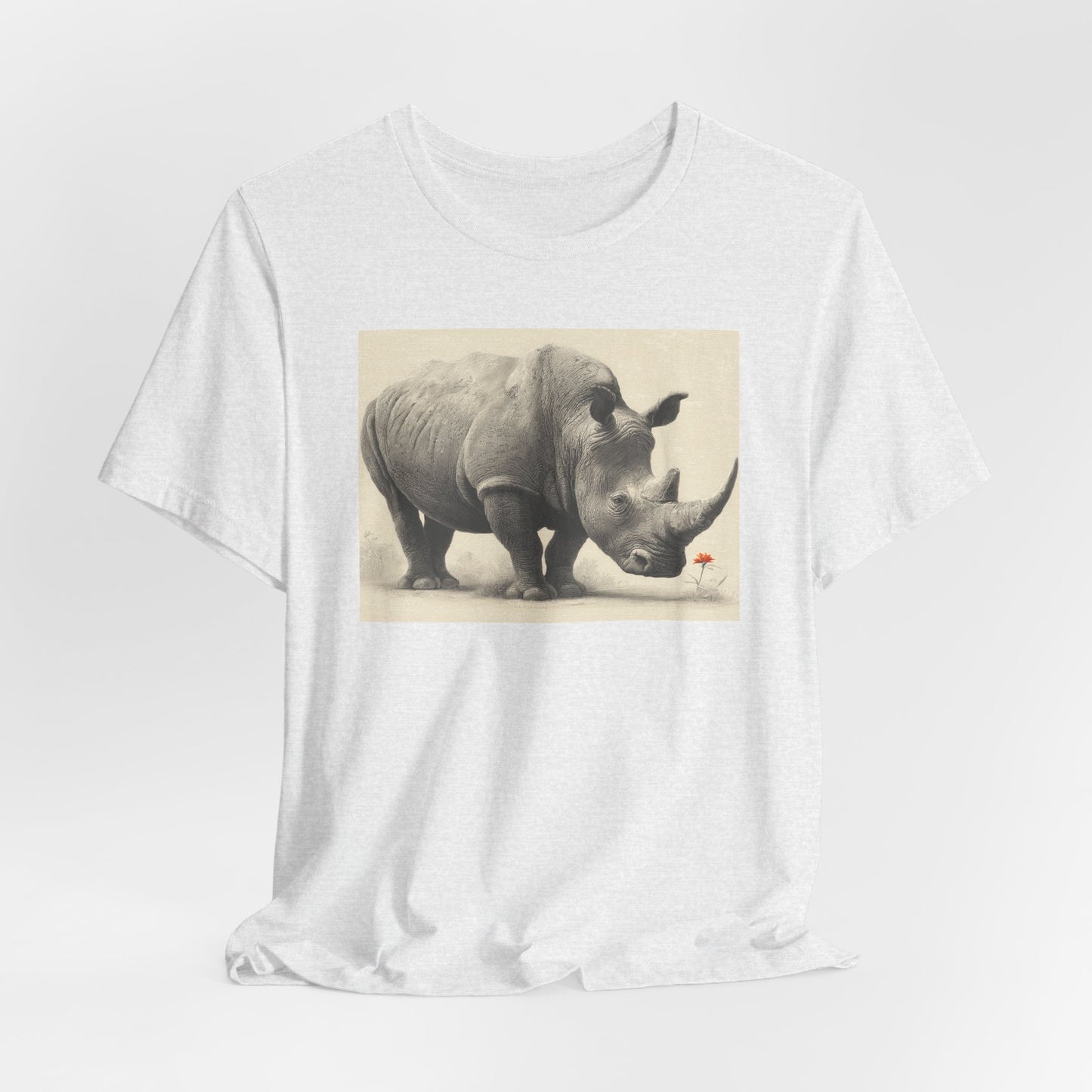 Rhino Loves Flowers Tee