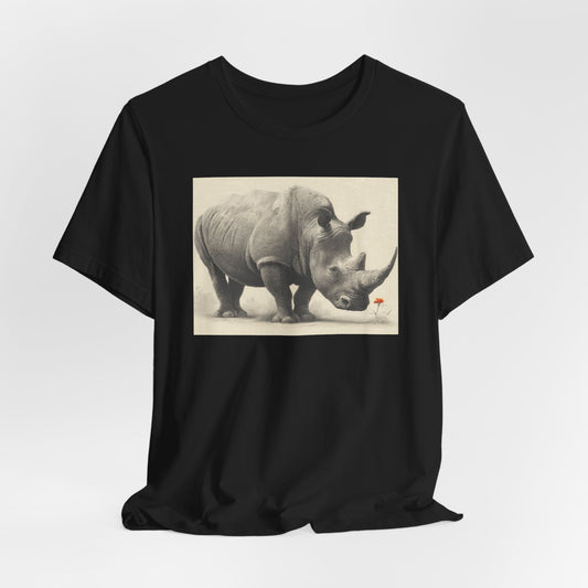 Rhino Loves Flowers Tee