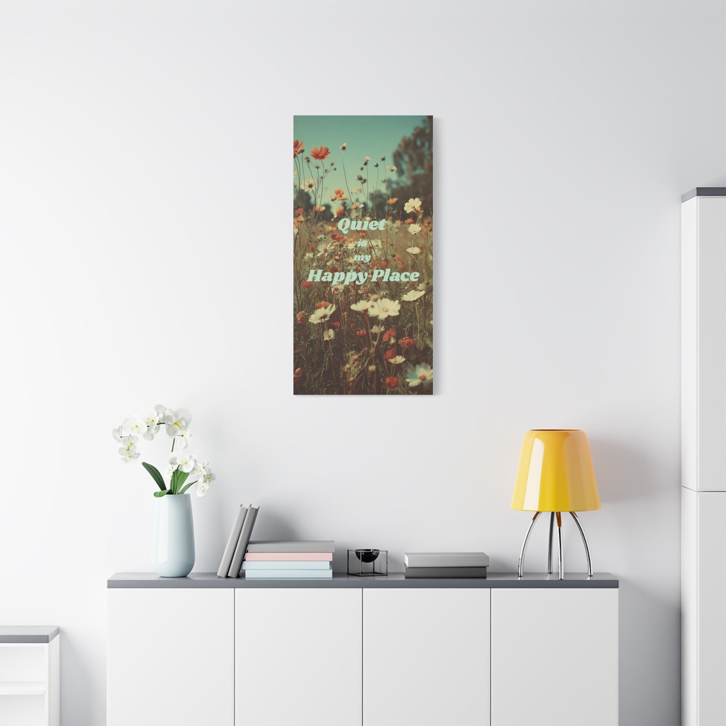 Quiet is my Happy Place Canvas Print