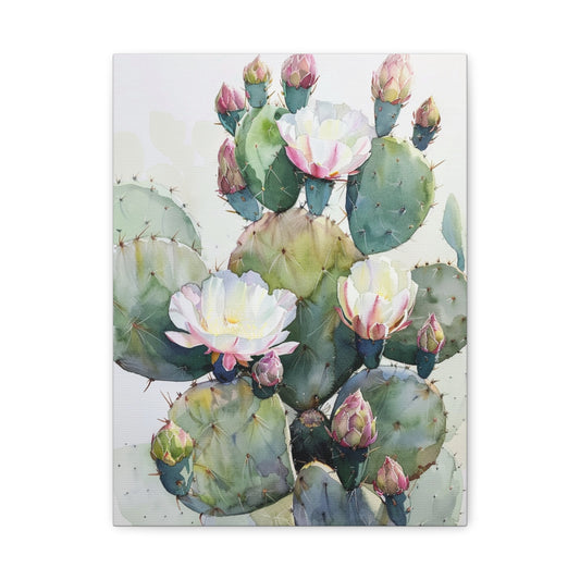 Cactus in Bloom Canvas Print