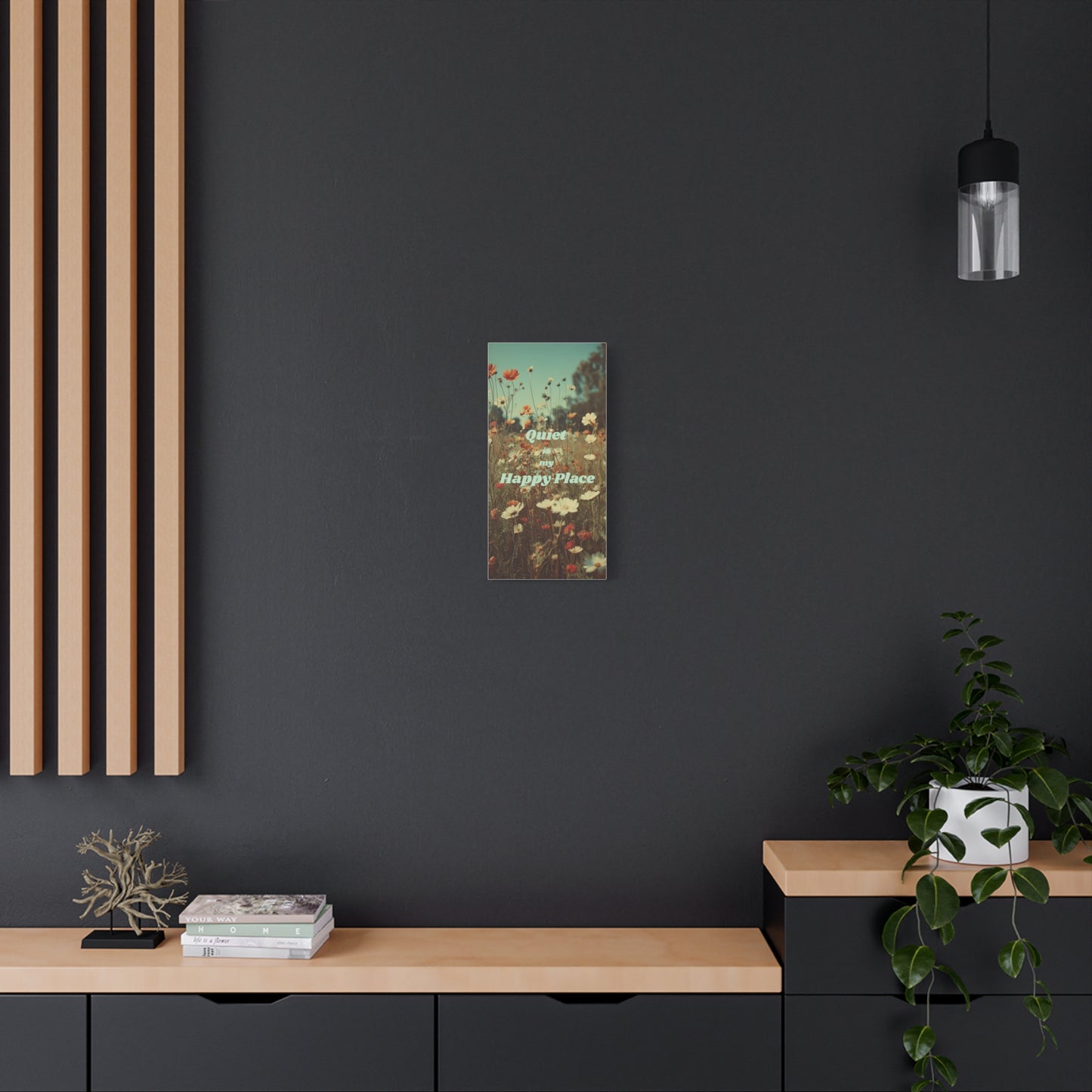 Quiet is my Happy Place Canvas Print