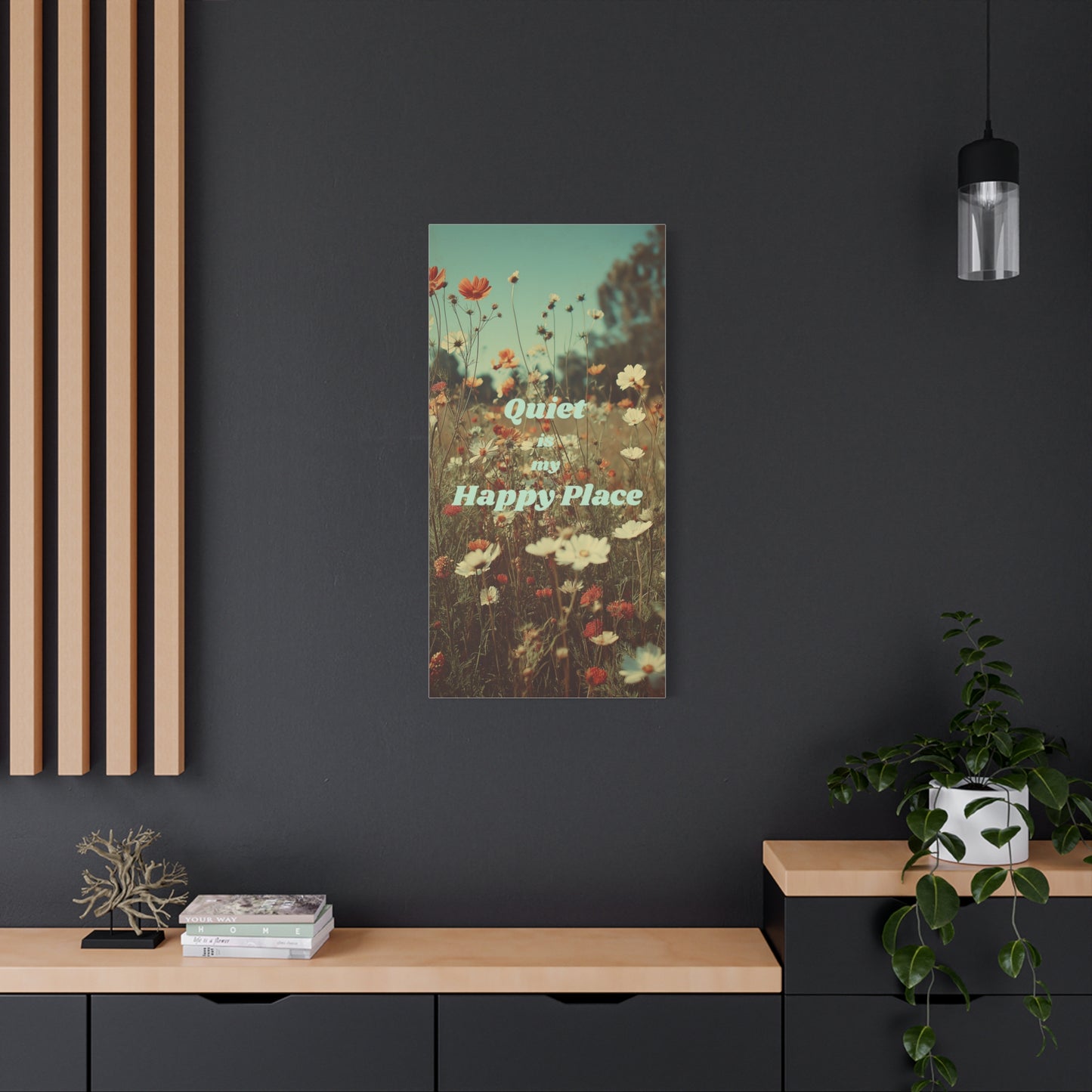 Quiet is my Happy Place Canvas Print