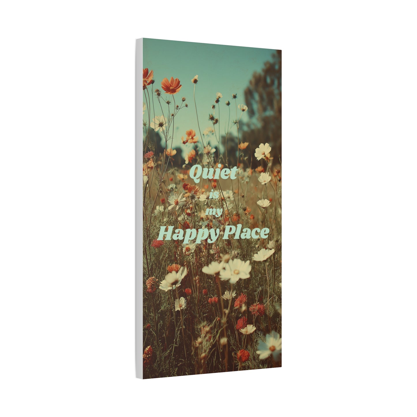 Quiet is my Happy Place Canvas Print