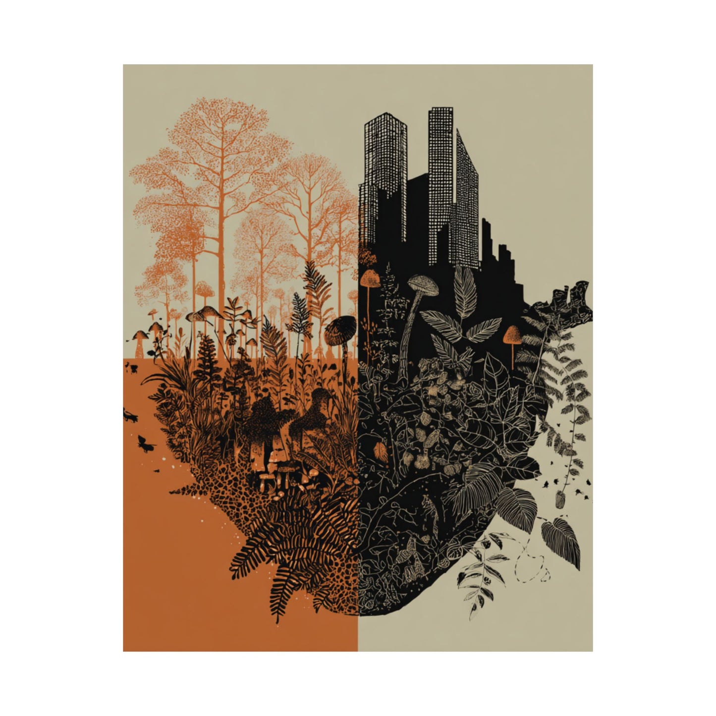 The Forest and The City Poster