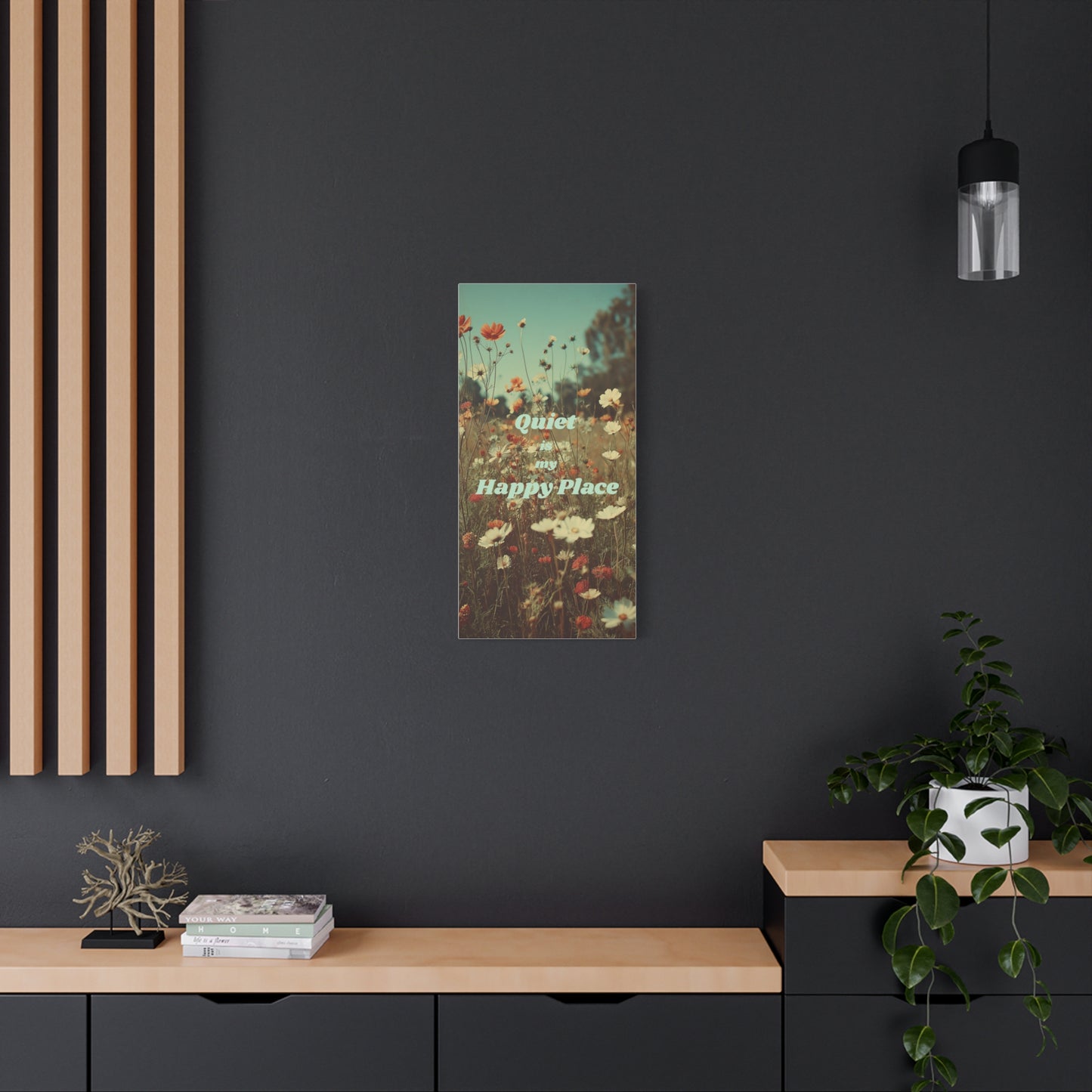 Quiet is my Happy Place Canvas Print